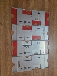 J-R Official Vintage Aluminum Duplicate Bridge Boards Set 1-4 - Picture 1 of 2