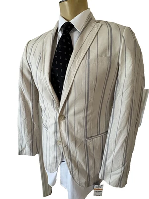 Nuevo con etiquetas Blazer INC Para hombres Calce Ajustado Mezcla de Lino Impresionante Chaqueta Deportiva Blazer Talla S Foto 1 de 4