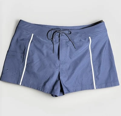 Pantalones cortos de natación Jag azul para mujer talla grande Foto 1 de 4