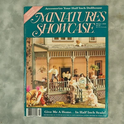 Miniatures Showcase Winter 1989 Vol 4 No 1 Half-Inch Dollhouse Magazine Used - Image 1 of 4