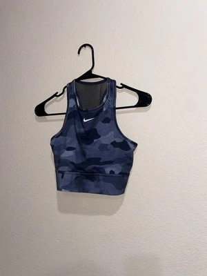 Sujetador deportivo extendido Nike Pro Camo Racer malla espalda ropa de fitness top corto talla M Foto 1 de 4