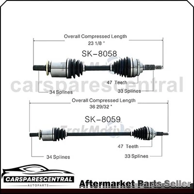 Juntas de eje delanteras para Chevrolet Optra TrakMotive CV 2004-2009 Foto 1 de 3