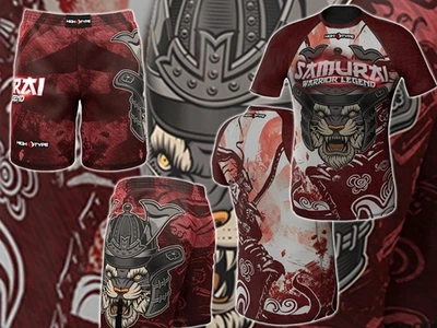 High Type KIDS Rash guard, Shorts SAMURAI  -  BJJ MMA Judo - Image 1 of 2