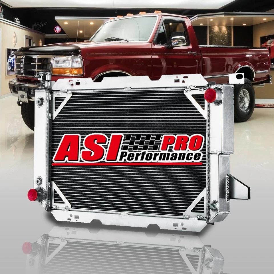 3 Row Aluminum Radiator For 85-1997 96 Ford Bronco F150 F250 F350 5.0L 5.8L 7.5L - Изображение 1 из 4