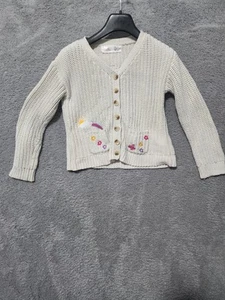 Girls Disney Encanto Cardigan Sweater Button-Up Knit Embroidered Size 9/10 - Picture 1 of 10