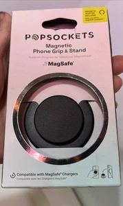 PopSockets Magnetic MagSafe Phone Grip & Stand for iPhone - Black - Zdjęcie 1 z 7