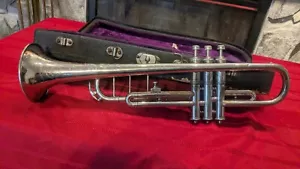 Vintage Concertone Silber Trompete Made In Czechoslovakia - Bild 1 von 17