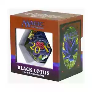 Sirius Dice Black Lotus DIE 54mm Spindown D20 JUMBO DICE - Picture 1 of 2