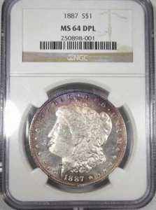 1887-P Silver Morgan Dollar VAM 4 EDS R-5 NGC MS64 DPL AI822 - Picture 1 of 7