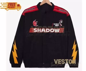 Sonic the Hedgehog Shadow Flaming Racing Black Jacket - Picture 1 of 7