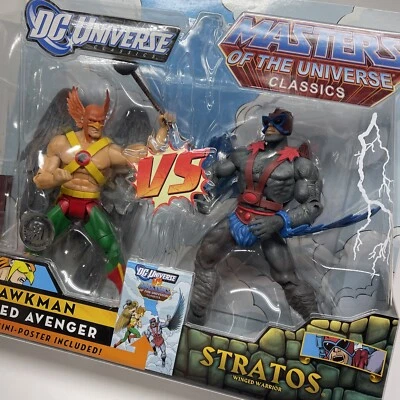 HAWKMAN vs STRATOS MOTU Classics Vs. DC Universe 2-PACK Mattel TRU Toys R Us NUEVO Foto 1 de 4