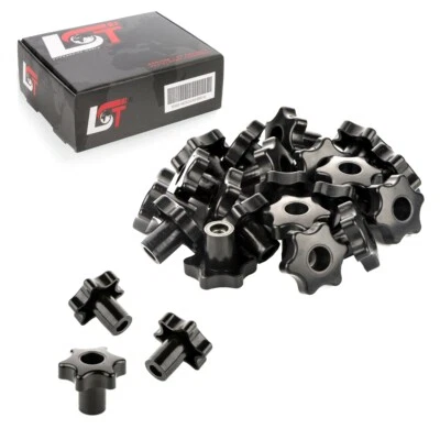 50x Sterngriffmutter mit Durchgangsgewinde M6 Sternmutter Kreuzgriff Ø 35 mm - Bild 1 von 4