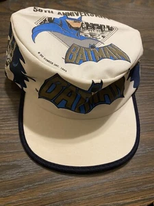 Vintage DC Comics Batman Painters Hat 1982 New Old Stock, Never Worn - Picture 1 of 12