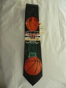 BASKETBALL Design HERREN KRAWATTE Ballring NBA FIBA No30 - Bild 1 von 3
