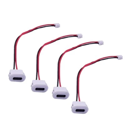 MARKENLOS 10 Pezzi Connettore USB Type-C Femmina, Type-C Femmina con Fibbia per Scheda, Altopst7629