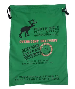 Santa Sack Canvas Christmas Bag Gifts 26"x19'' Can use Embroidery Iron On Vinyl - Picture 1 of 4