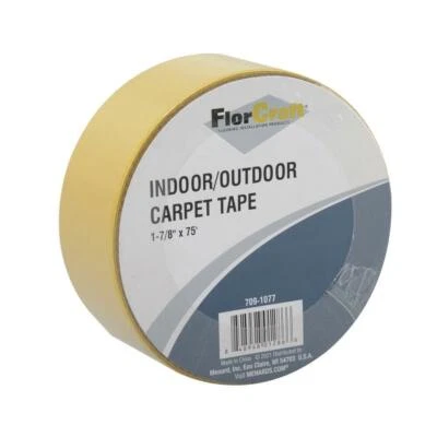 FlorCraft Carpet Tape 1-7/8" x 75' Indoor Outdoor Fiberglass Reinforced 2 Sided - Image 1 of 3