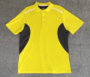 PGA Tour Pro Series Short Sleeve Golf Collared Polo Shirt Yellow Men's Sz Large - Picture 1 of 11