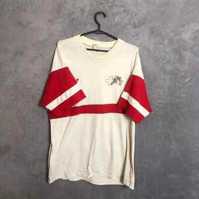 Switzerland Tam Vintage Training Jersey White Red Adidas Cotton Size XL - Image 1 of 4