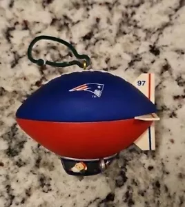 NFL Vintage New England Patriots 1997 Santa Claus Reindeer Blimp Ornament - Picture 1 of 2