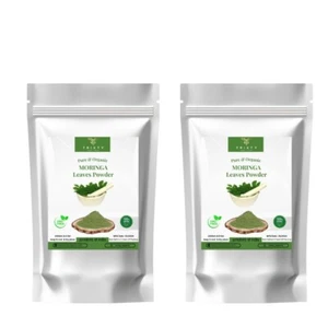 Moringa Oleifera Leaf Powder Gluten Free Detox Antioxidant Non GMO 100gm 2 Pcs - Picture 1 of 4