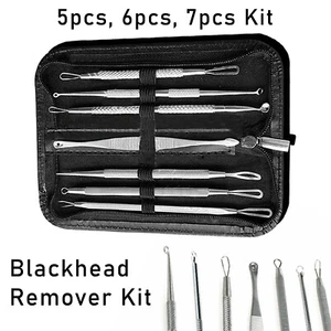 Extractor De Comedones Para El Acné Facial De Acero Inoxidable - Imagen 1 de 19