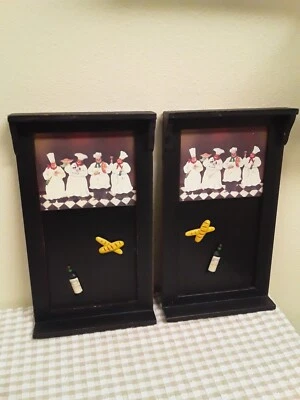 (Pair) of Magnetic Chef Theme Mini Chalk Boards - Come with 4 Magnets Included - Image 1 of 4