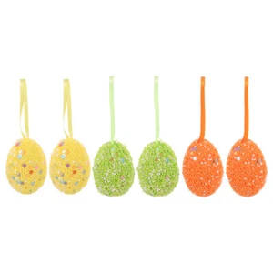 6 Pcs Osterei-Anhänger Eier Zum Dekorieren Hängen Festival- -Requisite - Bild 1 von 12