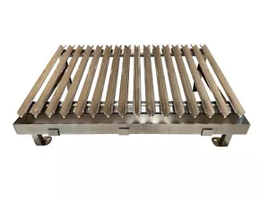 Brick Charcoal BBQ Argentinian Style Cooking Grill Grate in Stainless Steel - Picture 1 of 4