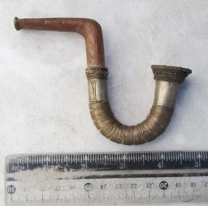 ¡EXCELENTE! Pipa para fumar Old Lisu Hill Tribe plateada HECHA A MANO - Imagen 1 de 7