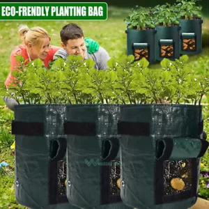3/6X Potato Grow Bags Garden Waterproof Reusable Vegetable Plant Pots Fruits New - Picture 1 of 33