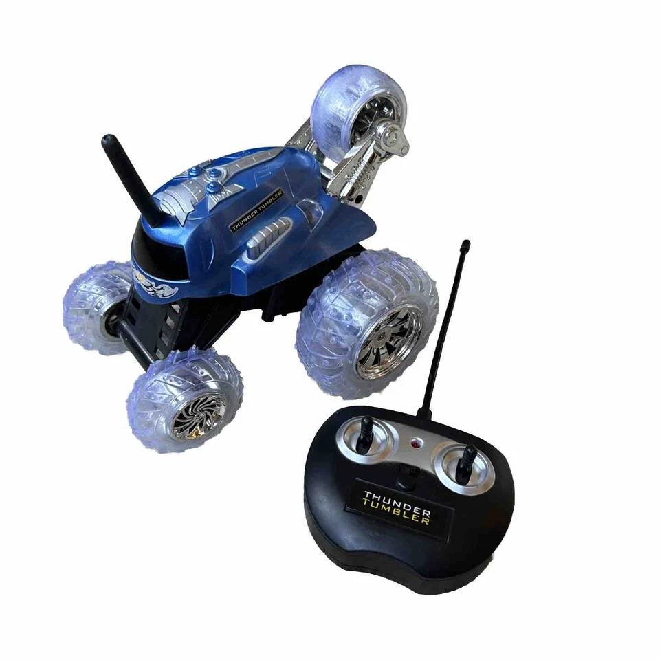 Sharper Image® Toy RC Thunder Tumbler Blue  With Remote Control 360 Spinning Car - Image 1 of 3