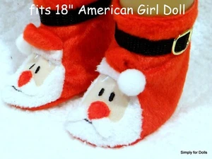 WEIHNACHTEN ""Weihnachtsmann"" BOOTIE-Stil PULPPER passt 18" American Girl PUPPENSCHUHE - Bild 1 von 2