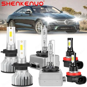For Mercedes-Benz S550 2007-2010 LED HID Headlight Hi-Lo Beam + Fog Light Bulbs - Picture 1 of 19