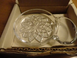 4 Fostoria American Crystal Glass COASTERS Spoon Rest Tea Bag New Old Stock NIB - Picture 1 of 6