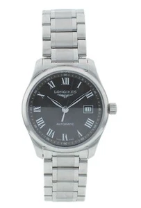Reloj Longines Master Automático 29mm Esfera Gris Damas L2.257.4.71.6 - Imagen 1 de 6