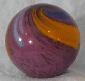 Andy Davis zeitgenössischer handgefertigter Marmor, 1 7/8" Durchmesser, #9205W - Bild 1 von 9