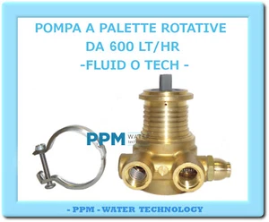POMPA A PALETTE ROTATIVE FLUID O TECH DA 600 LT/HR CON BY PASS, RICAMBIO OSMOSI - Imagen 1 de 4