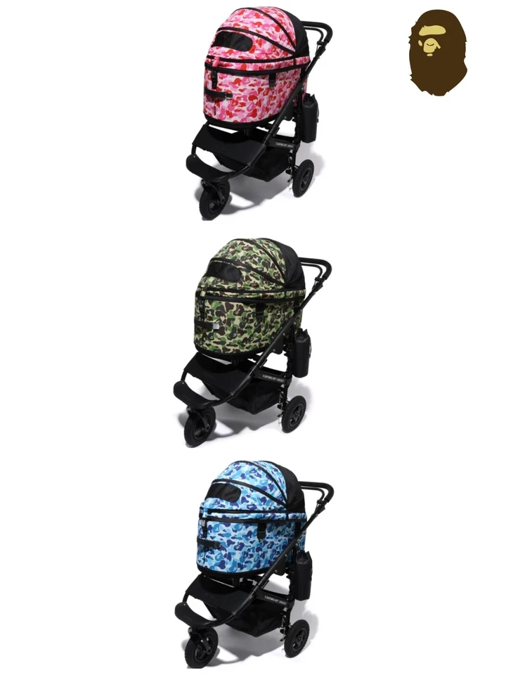 [BAPE x AIRBUGGY] ABC CAMO DOME3 LARGE Dog car A BATHING APE - Image 1 of 4