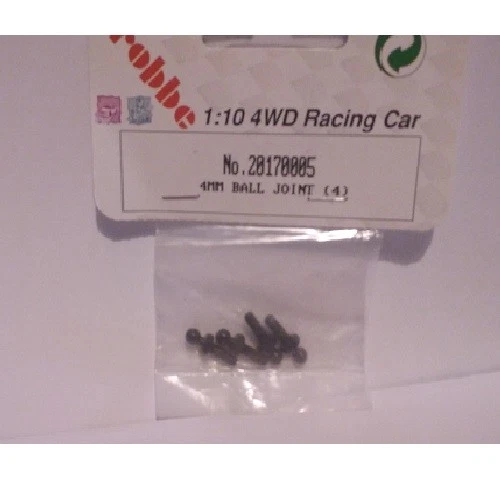 Ersatzteile ROBBE 20170005 M0038 4mm Ball Joint (4) 1/10 Gelenke + Schrauben - Bild 1 von 1