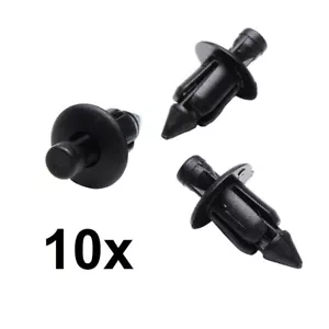 10x 6mm Motorrad Bike ATV Quad Trim Clips Schutzbleche Verkleidungen Kunststoff Nieten - Bild 1 von 1