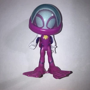 RARE SPIDER-GWEN Spider-Woman Action Figure ~ MARVEL 2021 Hasbro PINK SWIM FINS - Picture 1 of 4