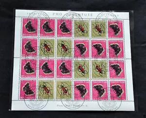 SCHWEIZ Pro-Juventute Kleinbogen 1953 Ersttagssonderstempel LUXUS 1.500 Euro +++ - Bild 1 von 2