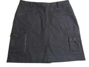 Ralph Lauren Golf Damen 6 Rock schwarz Reißverschlusstaschen Polyester Knöpfe Druckknöpfe - Bild 1 von 7