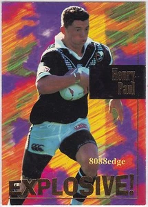 1995 Nueva Zelanda Superstar of League Explosivo: Henry Paul #7 Dual International - Imagen 1 de 1