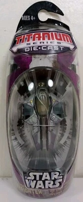 ** Star Wars Mace Windu's Jedi Starfighter Titanium Series 2005 Hasbro Nuevo Foto 1 de 3
