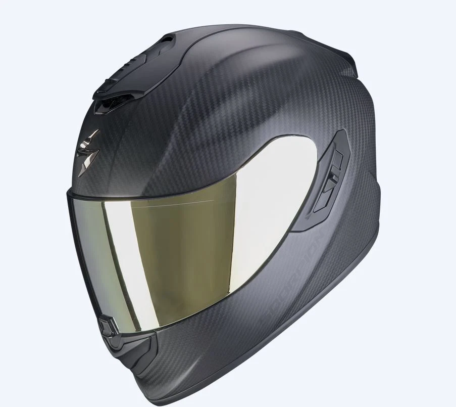 SCORPION Integralhelm EXO-1400 EVO II CARBON AIR SOLID Schwarz Gr S ECE 22.06