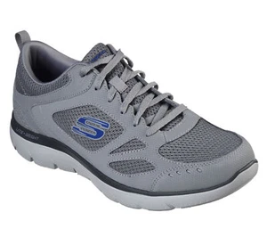 Skechers Summits South Rim Para Hombres Gris Deportes Gimnasio Caminar Entrenadores con Cordones - Imagen 1 de 4