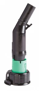 Green/Black Auto Shut-Off Spout, 7 in Length, 1 1/4 in Spout Outside Dia - Picture 1 of 1
