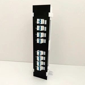 8-Port LC Optical Fiber Patch Panel RJ45 Networking Wall Mount Rack Bracket - Afbeelding 1 van 8